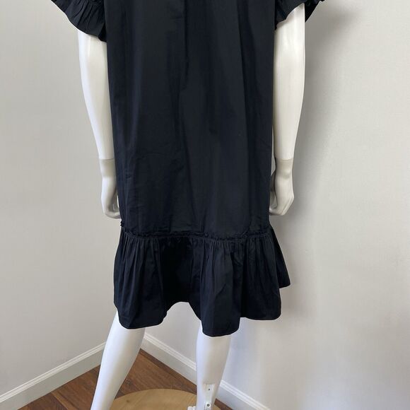 J. Crew Elegant Black Ruffle Mini Dress - Picture 9 of 12